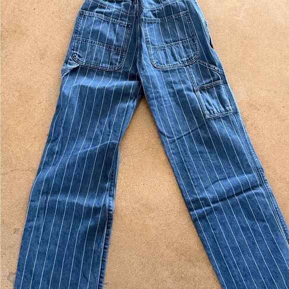 Blue Striped Carpenter Jeans - Picture 3 of 4